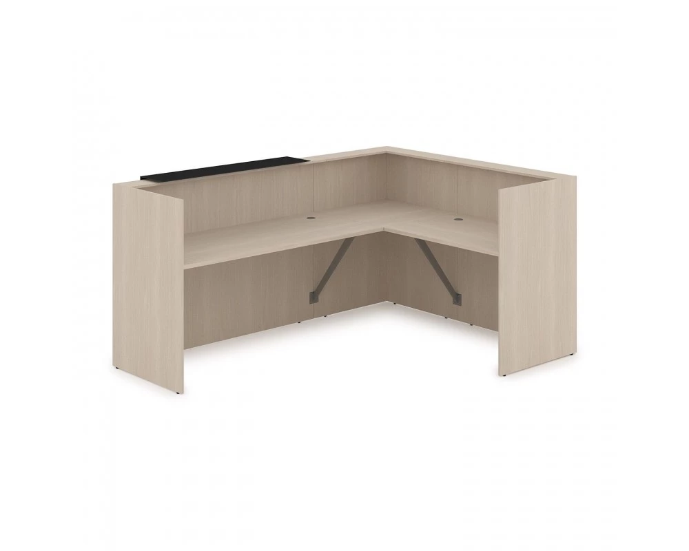 Комплект Ресепшн с фартуком HPL (2344*1765*1149) (с подсветкой) 1КР-КЛ.102.1 Lounge