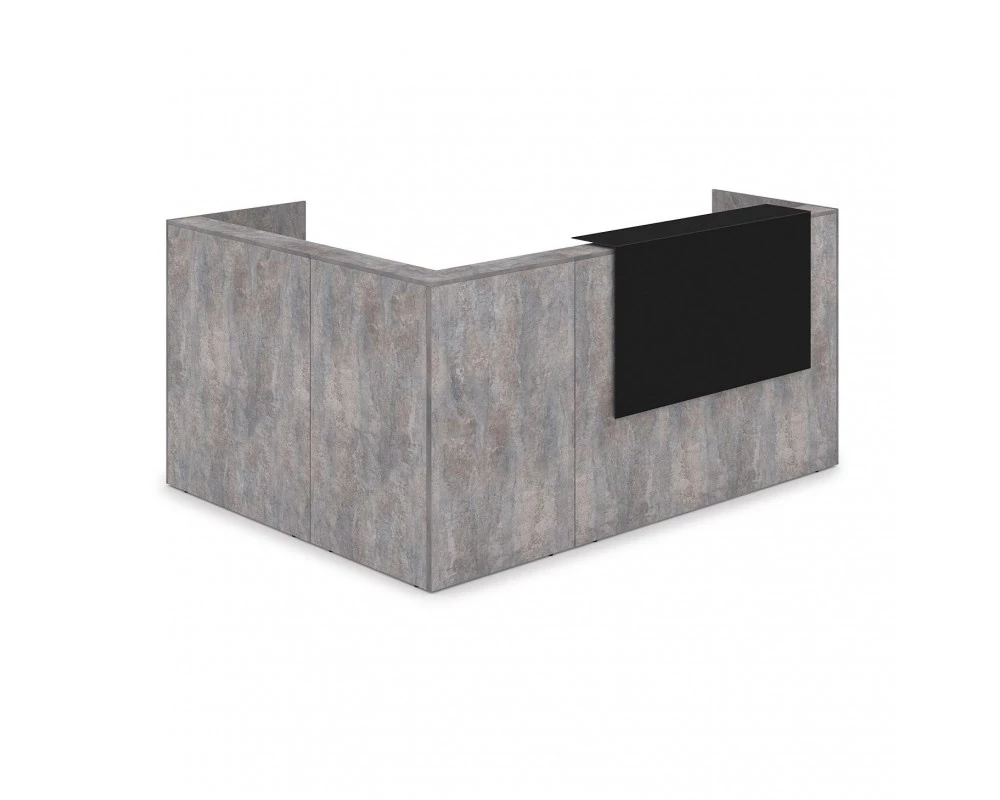 Комплект Ресепшн с фартуком HPL (2344*1765*1149) (с подсветкой) 1КР-КЛ.102.1 Lounge