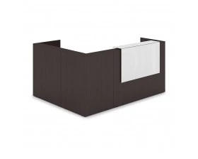 Комплект Ресепшн с фартуком HPL (2344*1765*1149) (с подсветкой) 1КР-КЛ.102.1 Lounge images