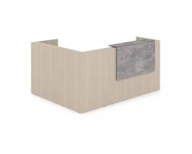 Комплект Ресепшн с фартуком ЛДСП (2344*1777*1161) (с подсветкой) 1КР-ДС.102.1 Lounge images