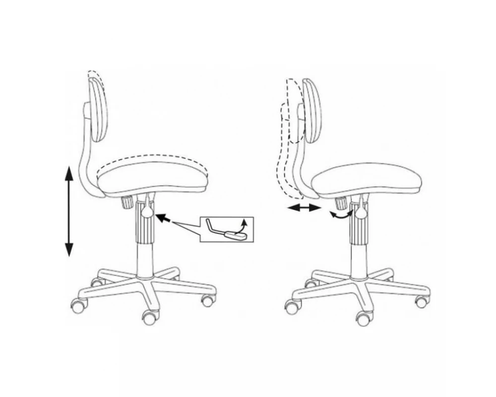 Кресло Бюрократ CH-201NX/FlipFlop_P