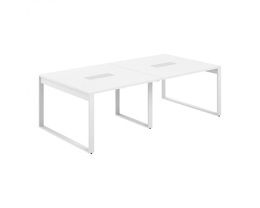 Стол для переговоров 2400х1238х750 Allegro Белый/Белый