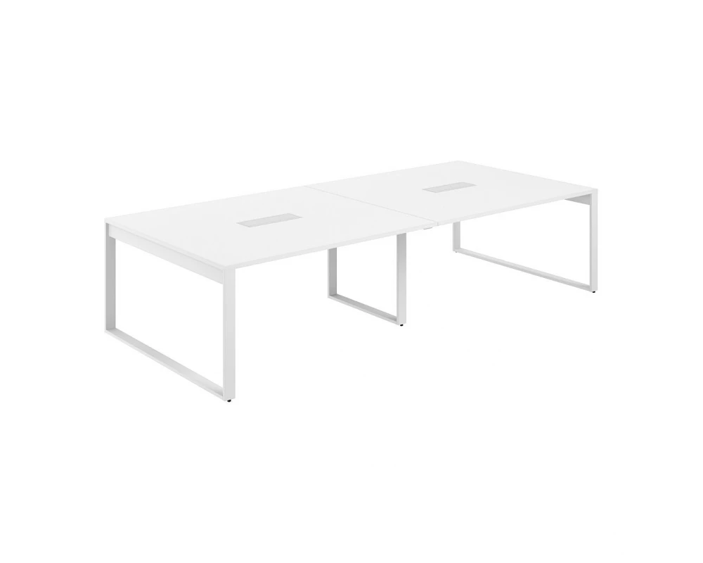Стол для переговоров 3200х1638х750 Allegro Белый/Белый