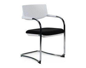 Кресло Norden Самба white CF Пластик/Ткань, Черный/Белый images