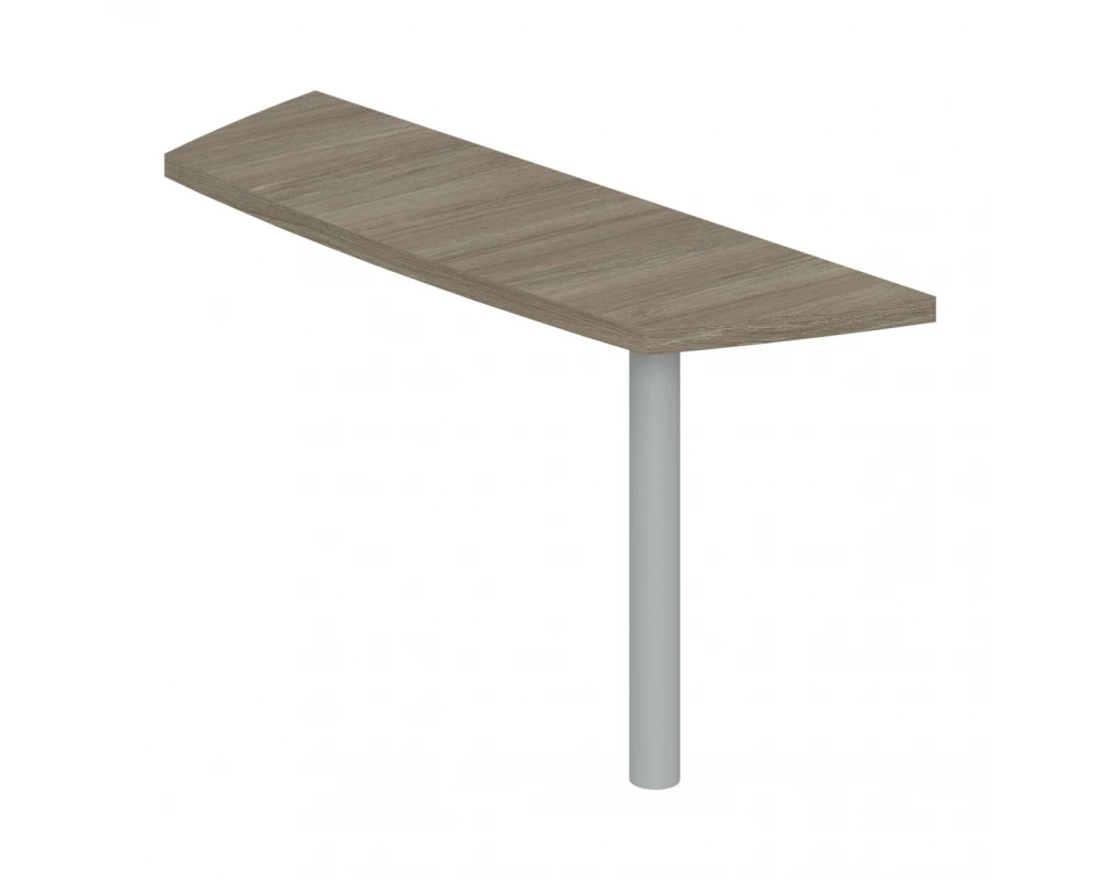 Приставка боковая большая на опорную тумбу Wing Дуб темный