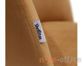 Стул барный SHT-ST35/S66 Велюр, Горчичный/Черный муар images