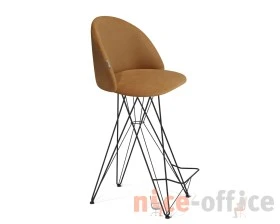 Стул барный SHT-ST35/S66 Велюр, Горчичный/Черный муар images