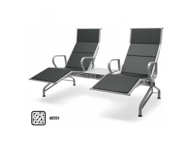 Многоместная секция Aero-шезлонг PU 4П со столиком images